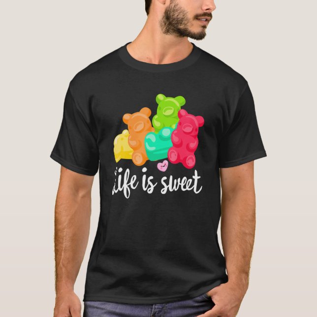 Jelly Gummy  Soft Candy Fruity Juicy Kids Gummy ca T-Shirt (Front)