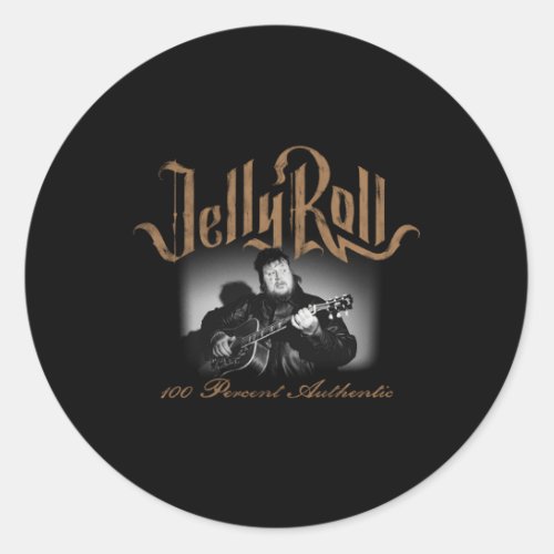 Jelly Roll 100 Percent Authentic Classic Round Sticker