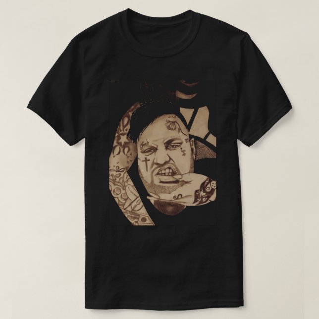 Jelly Roll Hand Drawn Portrait    T-Shirt (Design Front)