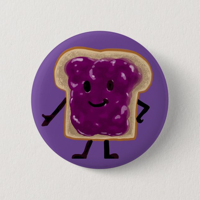Jelly Sandwich Buddy Button (Front)