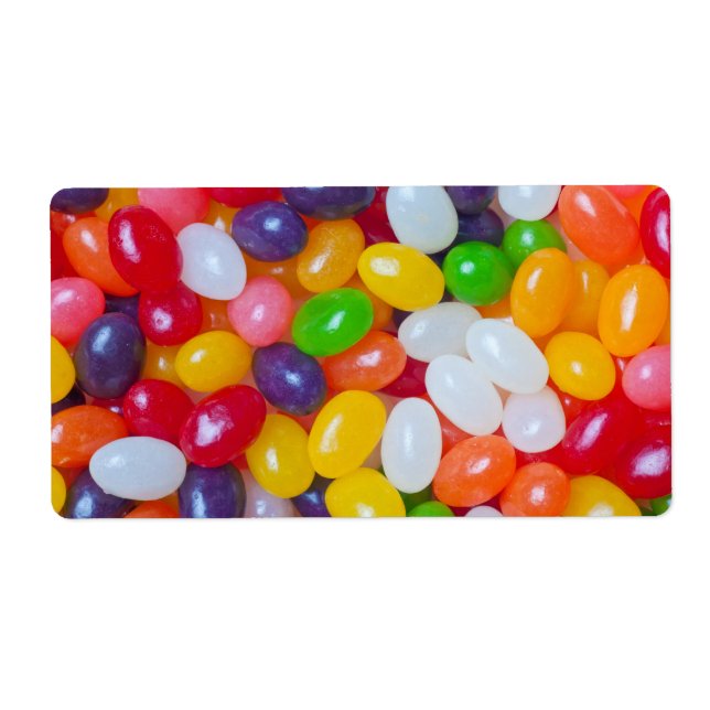 Jellybeans Background - Easter Jelly Beans Label (Front)