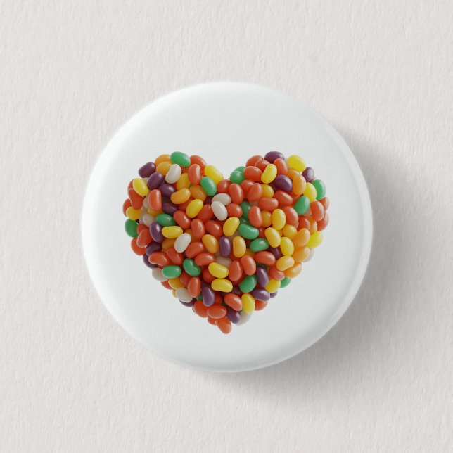 Jellybeans Heart Button (Front)