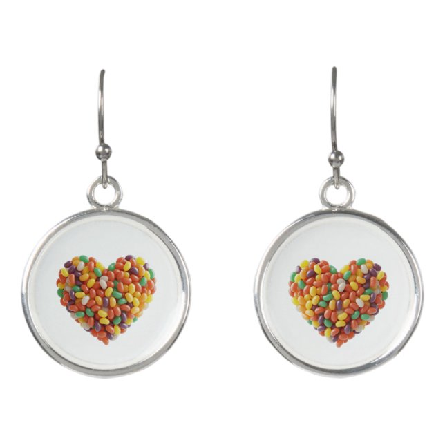Jellybeans Heart Earrings (Front)