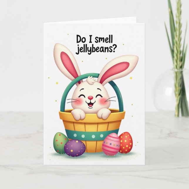 Jellybeans I Smell Cute Animal Card (Front)