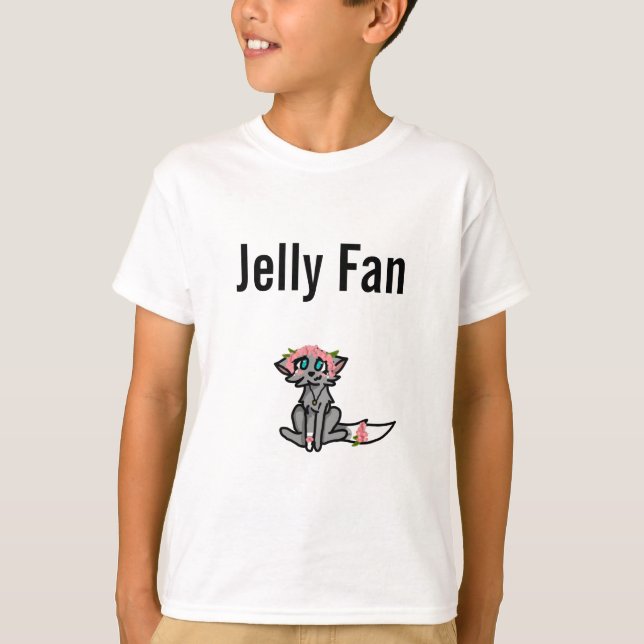 JellyBird Kids T-Shirt White Jelly Fan (Front)