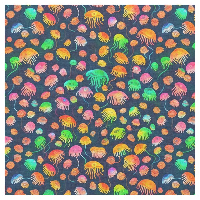 Jellyfish 3 fabric (Close Up)