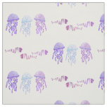 Jellyfish and fish fabric