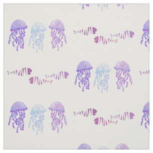 Jellyfish and fish fabric