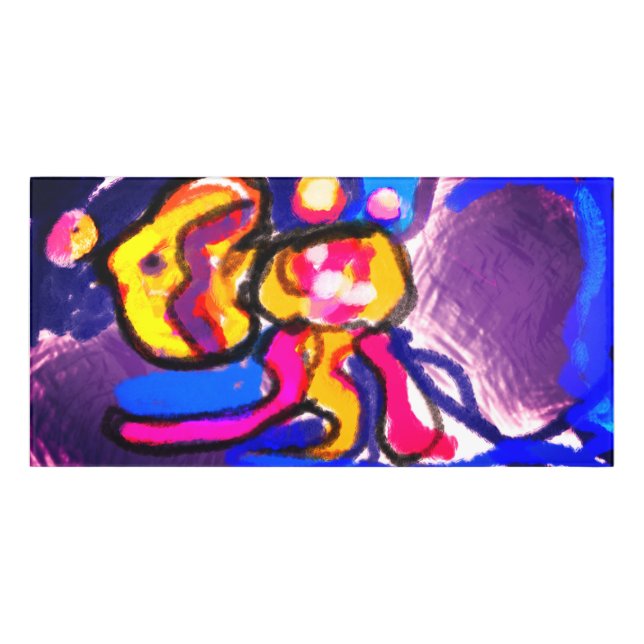 Jellyfish and fish fun  door sign (Classic Front)