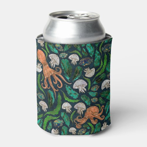 Jellyfish and Octopus Pattern Can Cooler