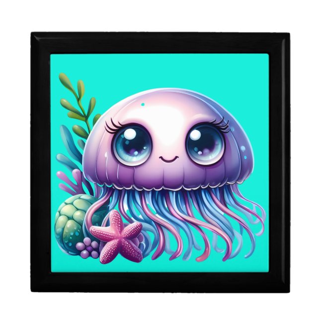 "Jellyfish and Starfish Buddies" Keepsake Gift Box (Front)