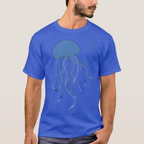 Jellyfish Audio Cables for Musician  T_Shirt