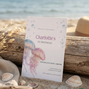 Jellyfish Birthday Invitation