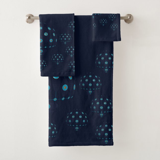 Jellyfish Blues Bath Towel Set (Insitu)