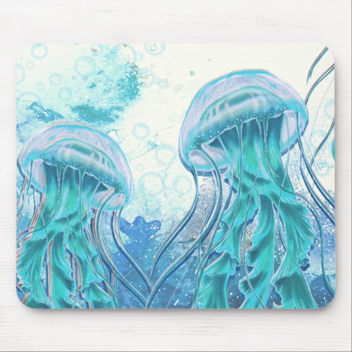 Jellyfish  Captivating Grace Mouse Pad