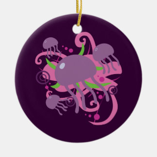 Jellyfish Ceramic Ornament