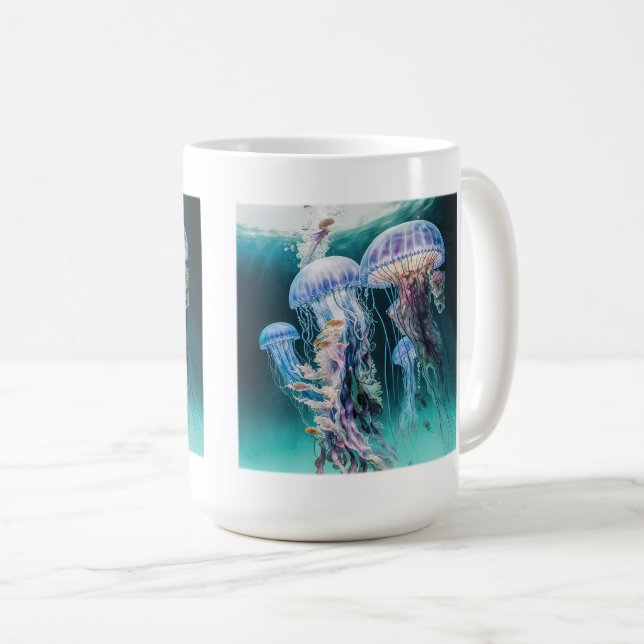 Jellyfish Classic Mug, 15 oz  Coffee Mug (Front Right)