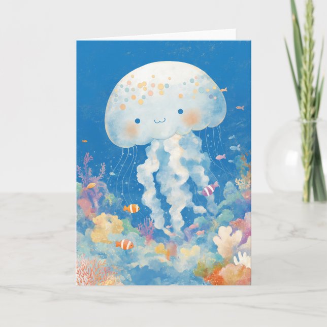 Jellyfish Coral Kingdom Glow Card (Front)