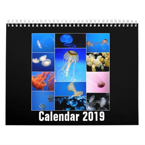 Jellyfish Custom Printed Calendar 2019