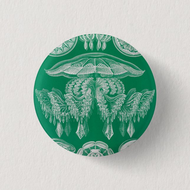 Jellyfish, Discomedusae by Ernst Haeckel Button (Front)