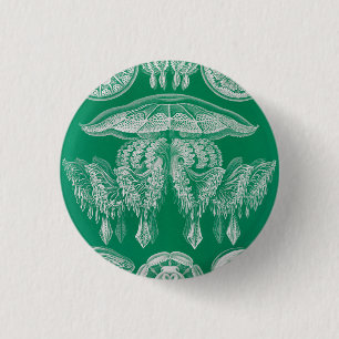 Jellyfish, Discomedusae by Ernst Haeckel Button