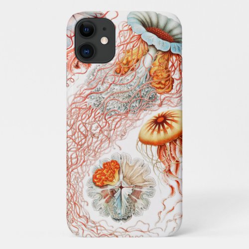 Jellyfish Discomedusae  by Ernst Haeckel iPhone 11 Case