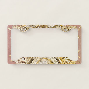 Jellyfish, Discomedusae by Ernst Haeckel License Plate Frame