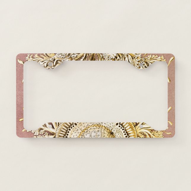 Jellyfish, Discomedusae by Ernst Haeckel License Plate Frame (Front)