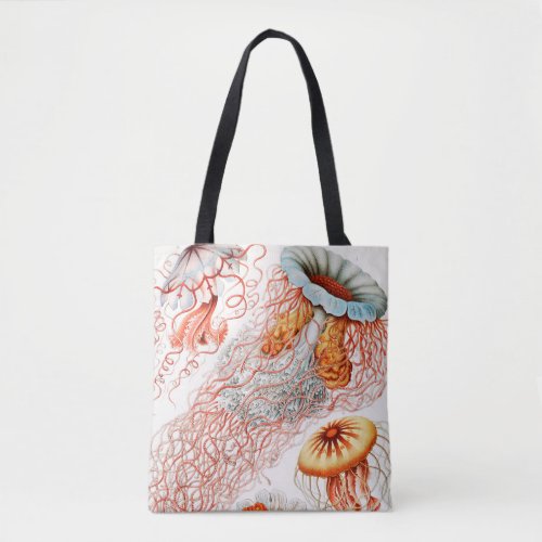 Jellyfish Discomedusae by Ernst Haeckel Tote Bag