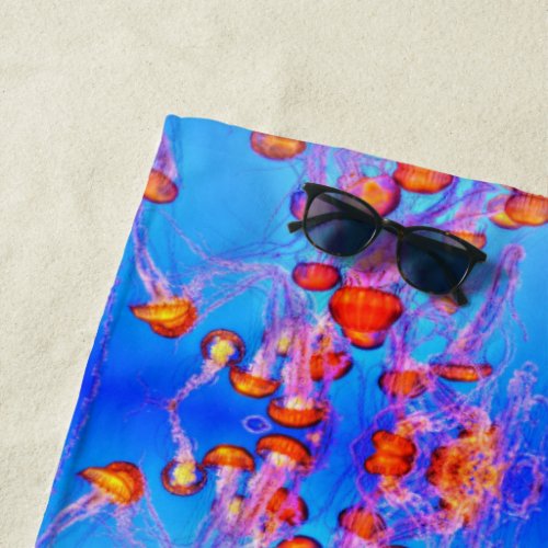 Jellyfish dreams beach towel