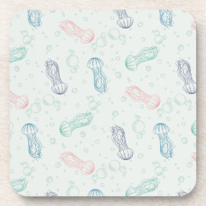 Jellyfish Drift Beverage Coaster