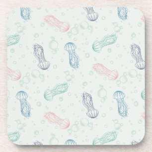 Jellyfish Drift Beverage Coaster