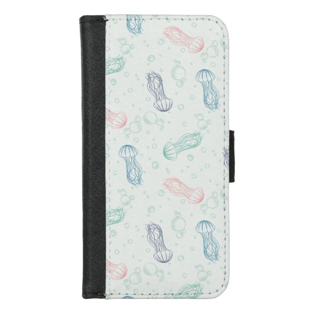 Jellyfish Drift iPhone Wallet Case (Front)