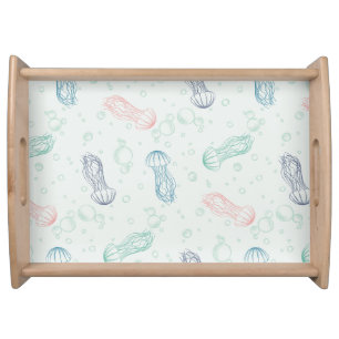 Jellyfish Drift Serving Tray