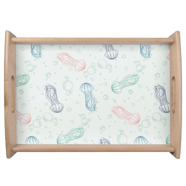 Jellyfish Drift Serving Tray (Front)