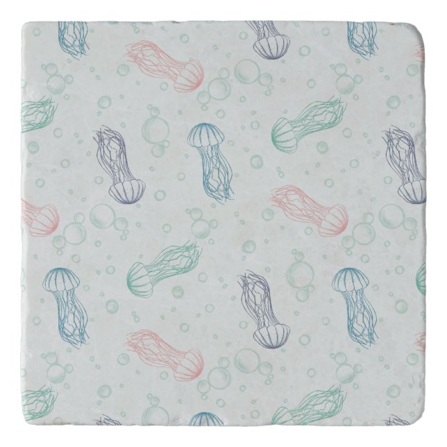 Jellyfish Drift Trivet (Front)