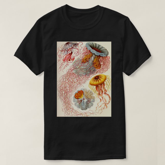 Jellyfish Ernst Haeckel T-Shirt (Design Front)