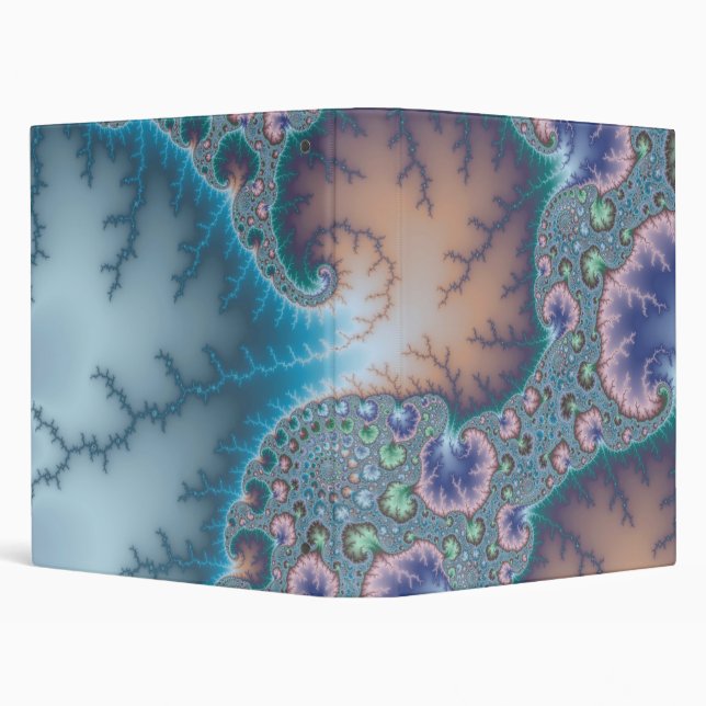 Jellyfish - Fractal 3 Ring Binder (Background)