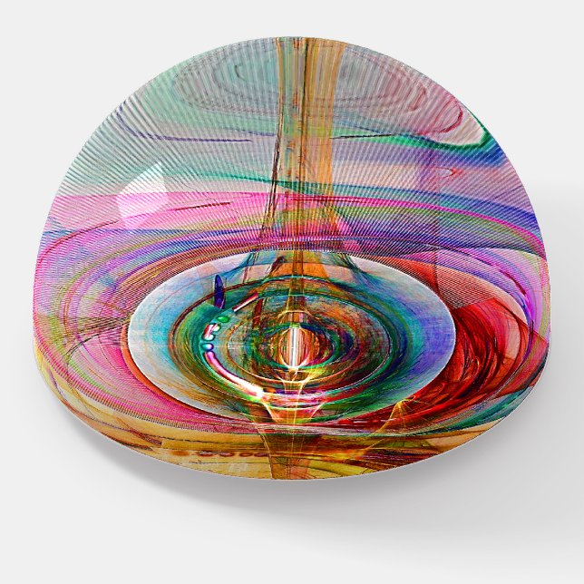 Jellyfish Fractal Paperweight (Angled)