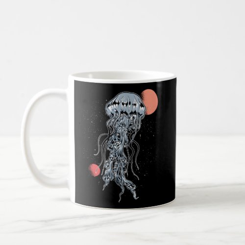 Jellyfish Galaxy Outer Space Psychedelic Fantasy Coffee Mug