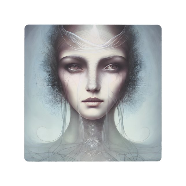 Jellyfish Goddess Metal Wall Art (Front)