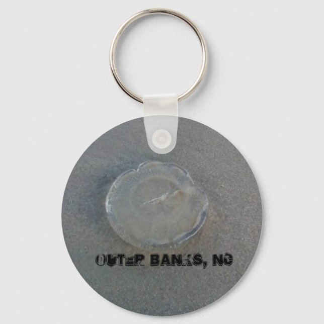 JellyFish in Outer Banks, NC Keychain (Front)