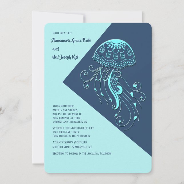Jellyfish Invitation (Front)