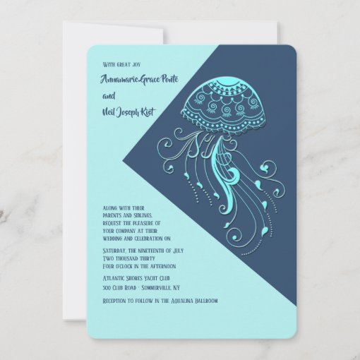 Jellyfish Invitation Zazzle