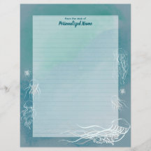 Jellyfish Jive Lined Paper Sheets