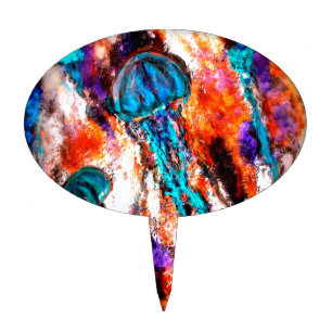 Jellyfish Jump Electric Cake Topper