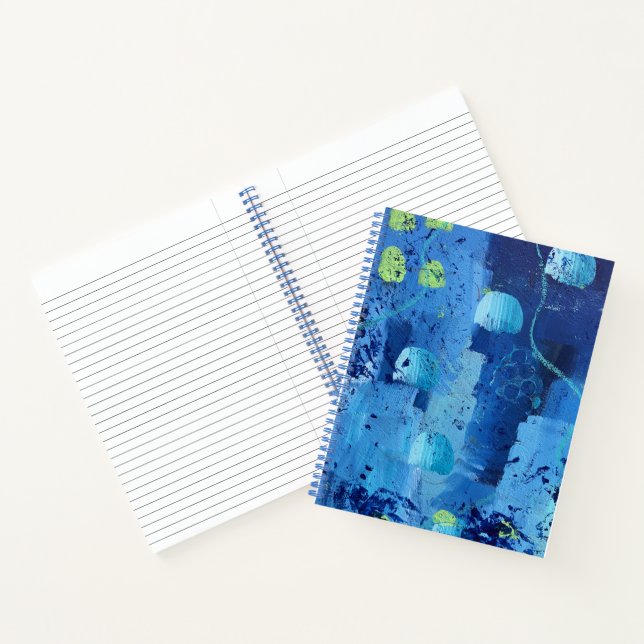 Jellyfish Large Spiral Notebook (Inside)