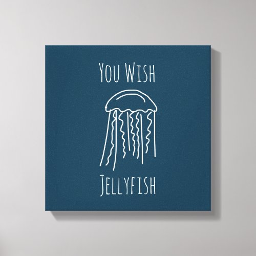 Jellyfish marine life aquatic modern canvas print