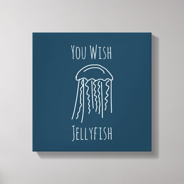 Jellyfish marine life aquatic modern canvas print (Front)