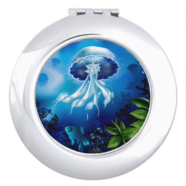 Jellyfish Mirror For Makeup (Front)